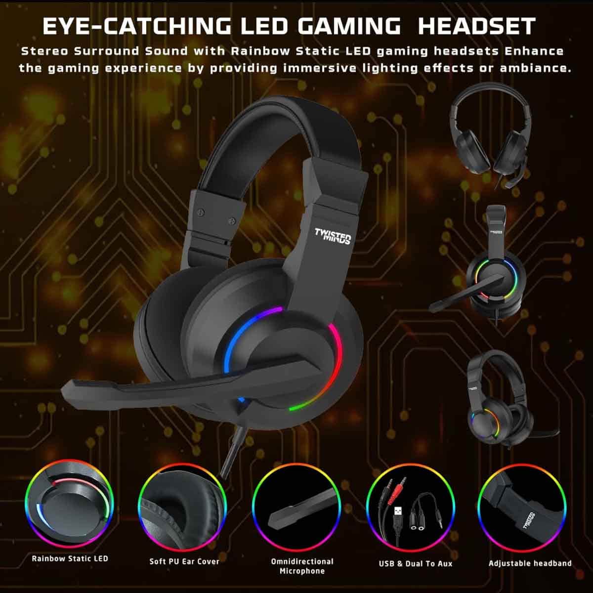Twisted Minds TM-HORIZON-X 4-in-1 Wired Gaming Bundle