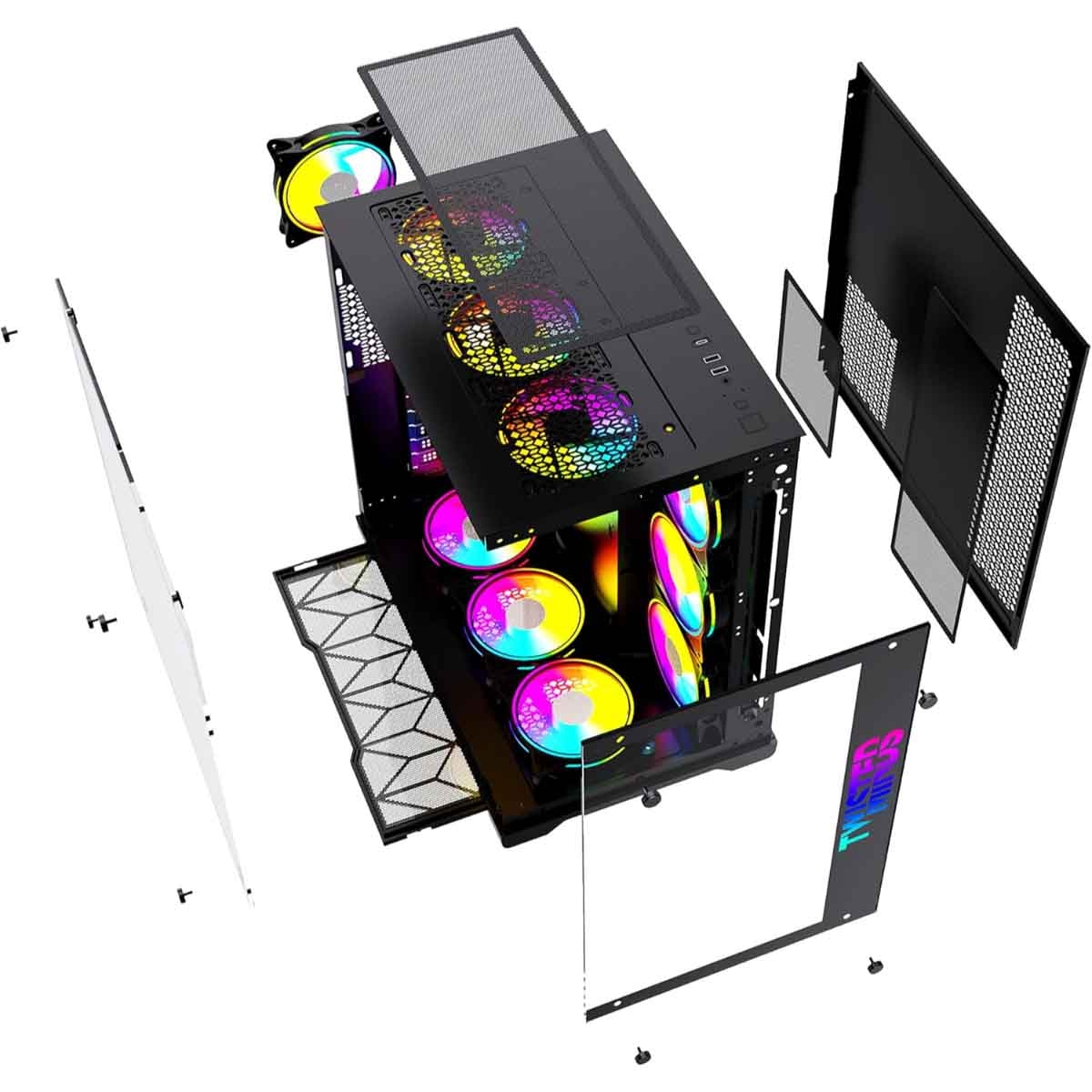 تويستد مايندز بولِت أسود كيس كمبيوتر ألعاب متوسط الحجم