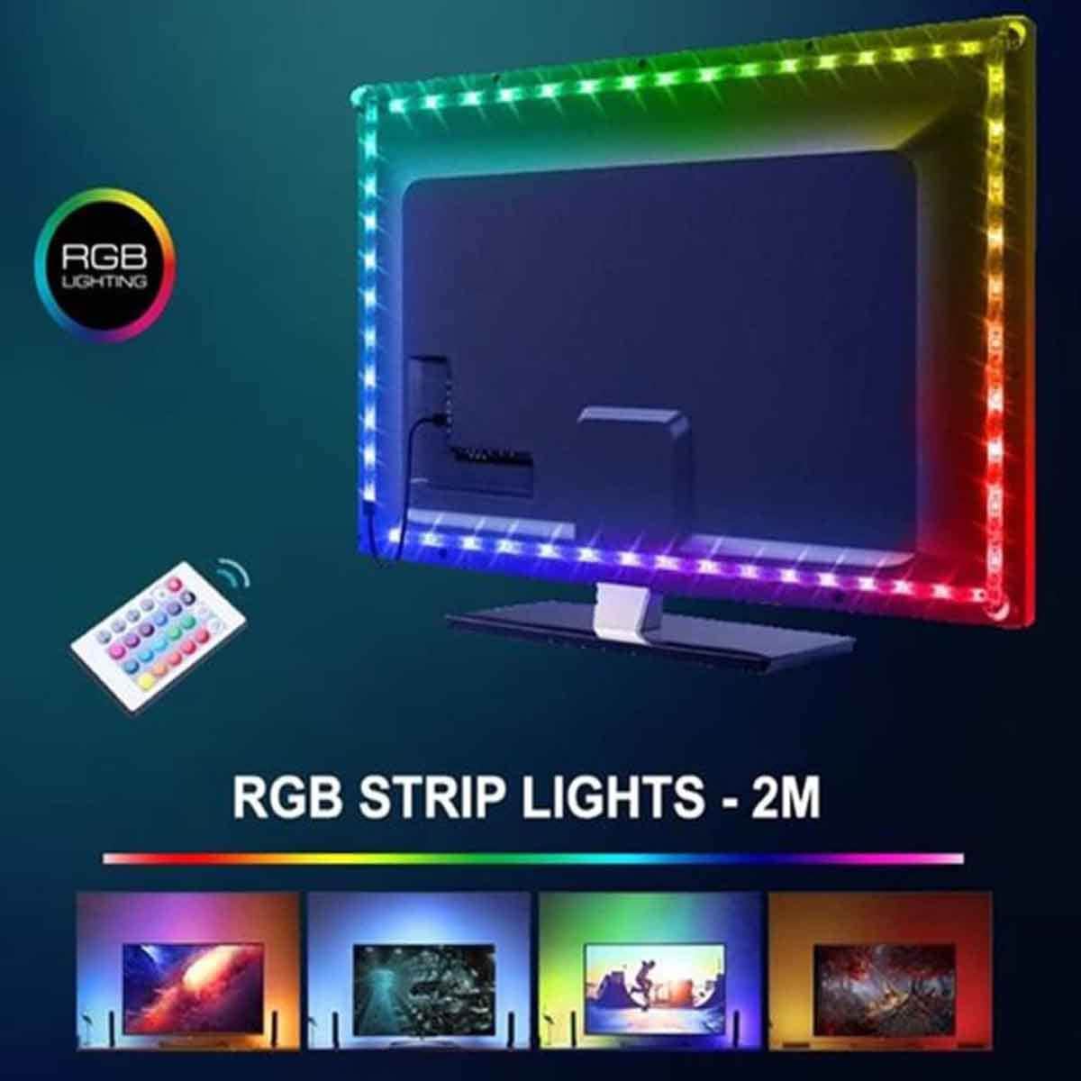 Twisted Minds 2-Meter Gaming Monitor/TV RGB LED Strip