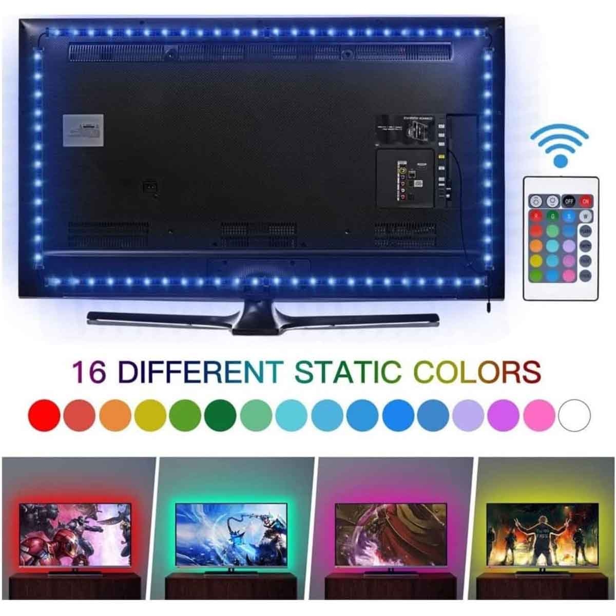 تويستد مايندز شريط إضاءة RGB بطول 2 متر لشاشات الألعاب والتلفزيون