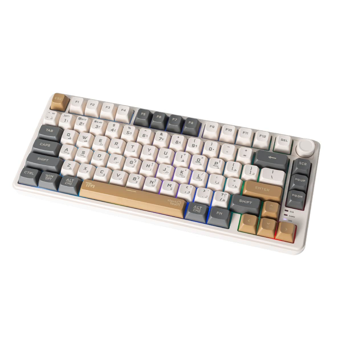 Twisted Minds Imperium Pro Series 75% 80-Key English/Arabic Wired Membrane Gaming Keyboard