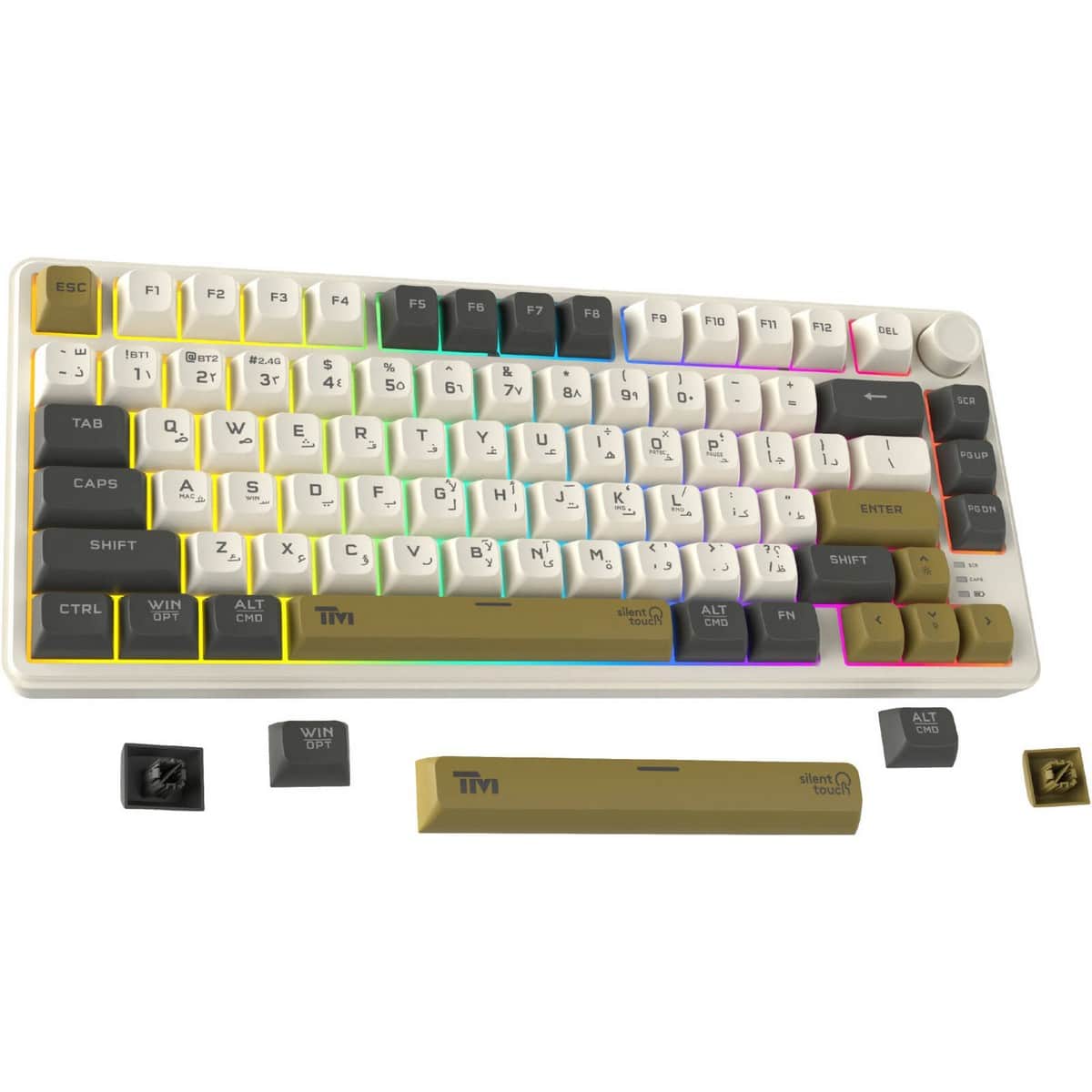 Twisted Minds Imperium Pro Series 75% 80-Key English/Arabic Wireless Membrane Gaming Keyboard