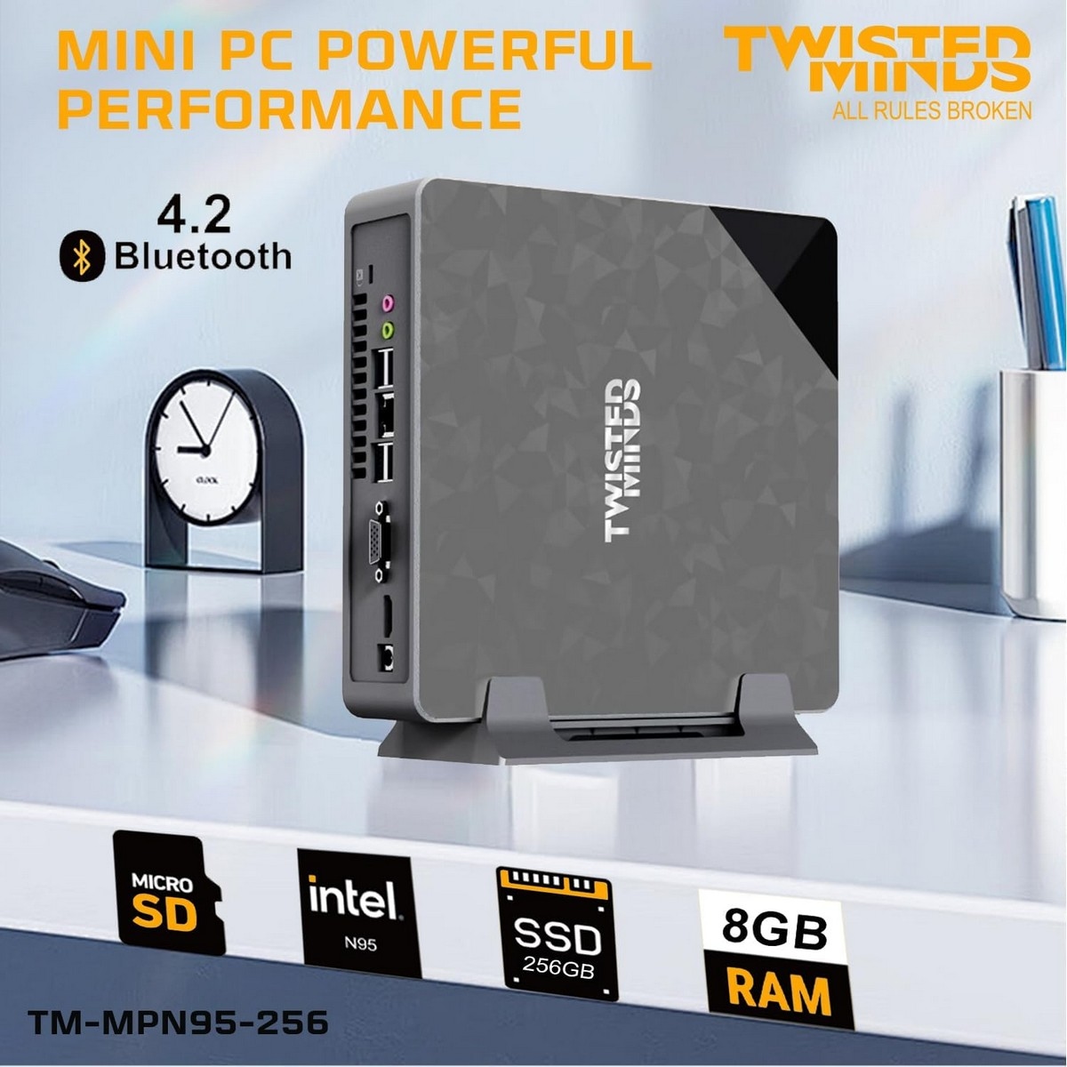 Twisted Minds Intel N95 Windows 11 Pro Mini PC