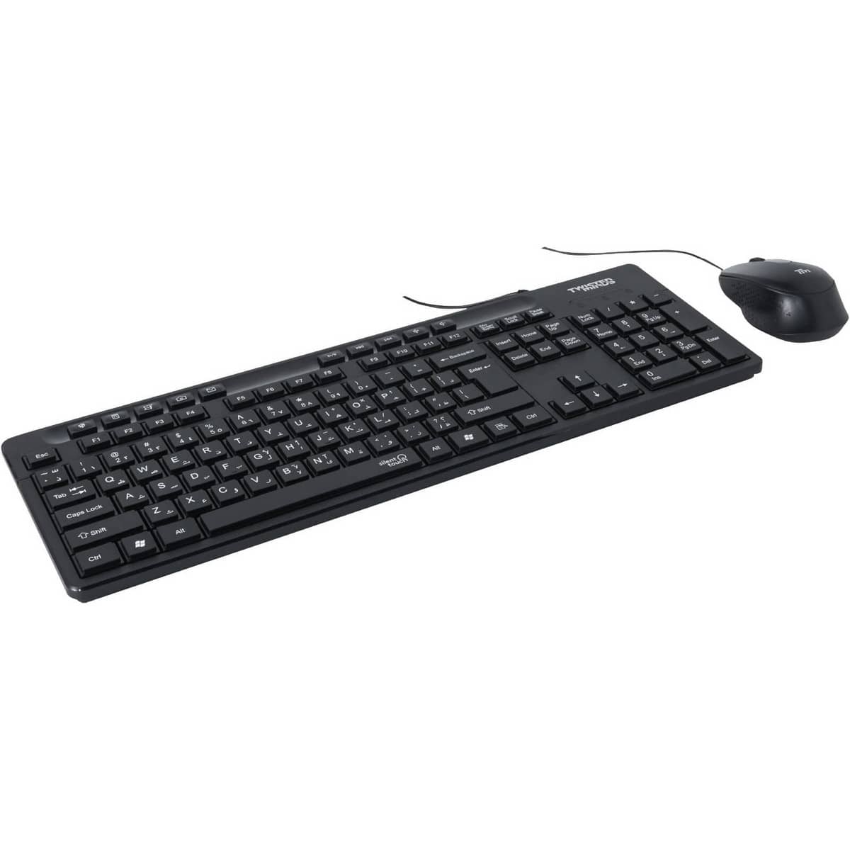 Twisted Minds K19 Kavara Series English/Arabic Wired Keyboard & Mouse Set