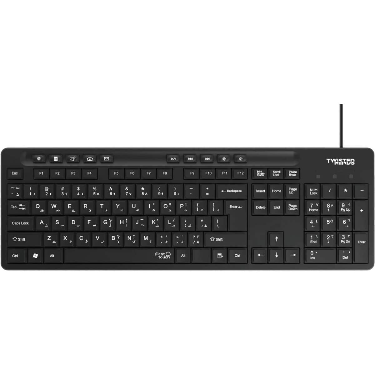 Twisted Minds K19 Kavara Series English/Arabic Wired Keyboard & Mouse Set