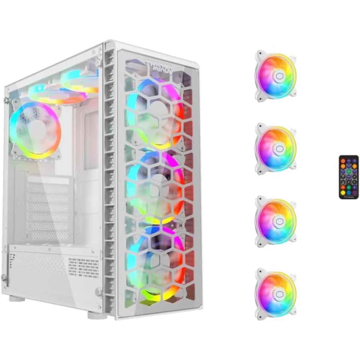 Twisted Minds White Killstreak-03 Mid-Tower Gaming PC Case