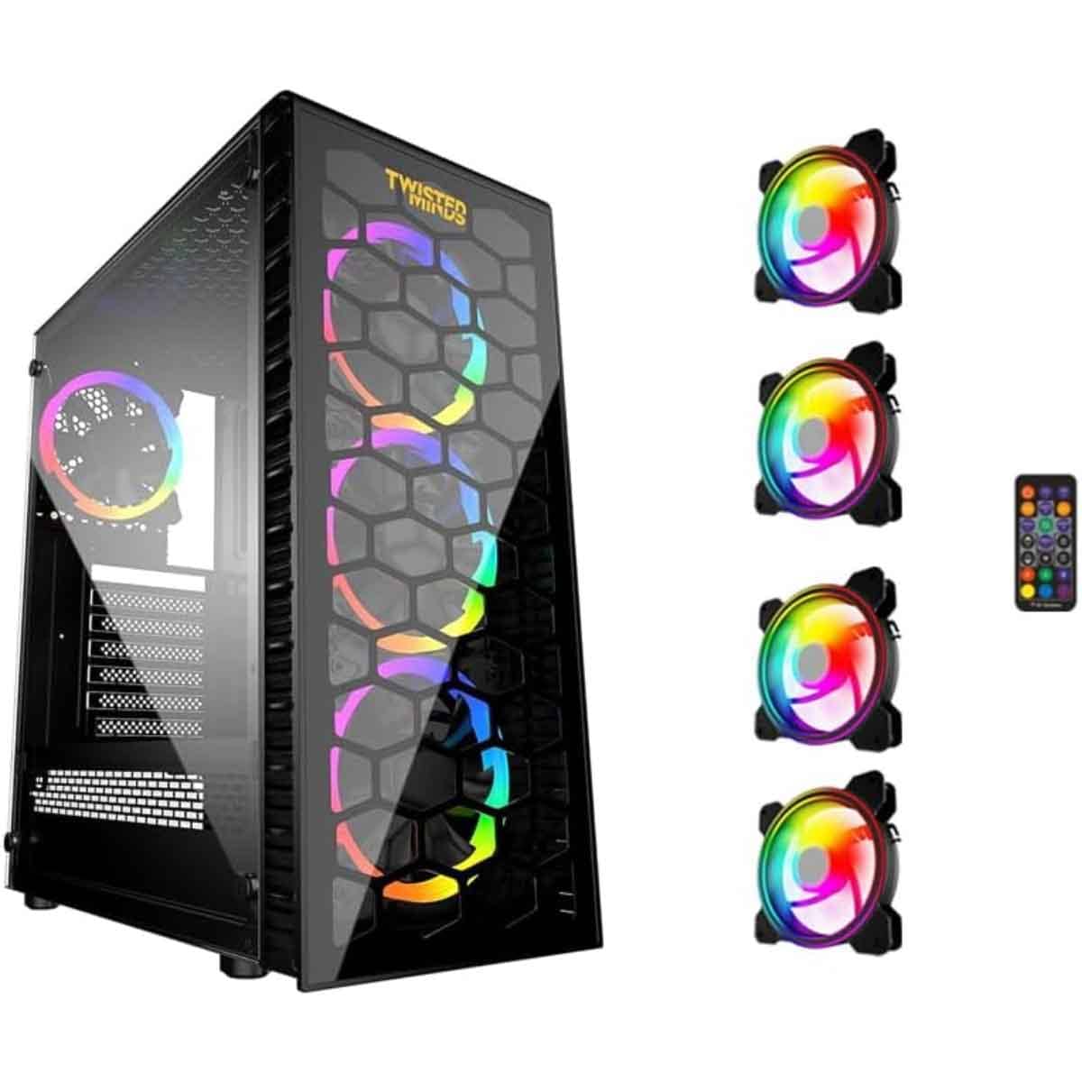 Twisted Minds Black Killstreak-03 Mid-Tower Gaming PC Case