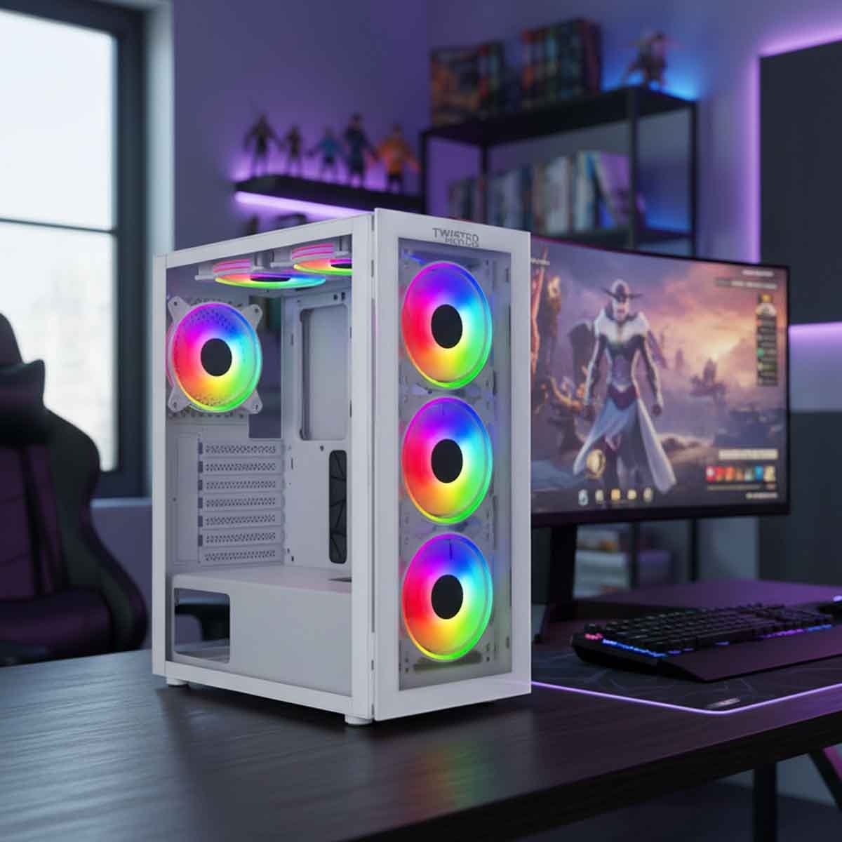 تويستد مايندز مانيك شوتر-03 أسود كيس كمبيوتر ألعاب متوسط الحجم