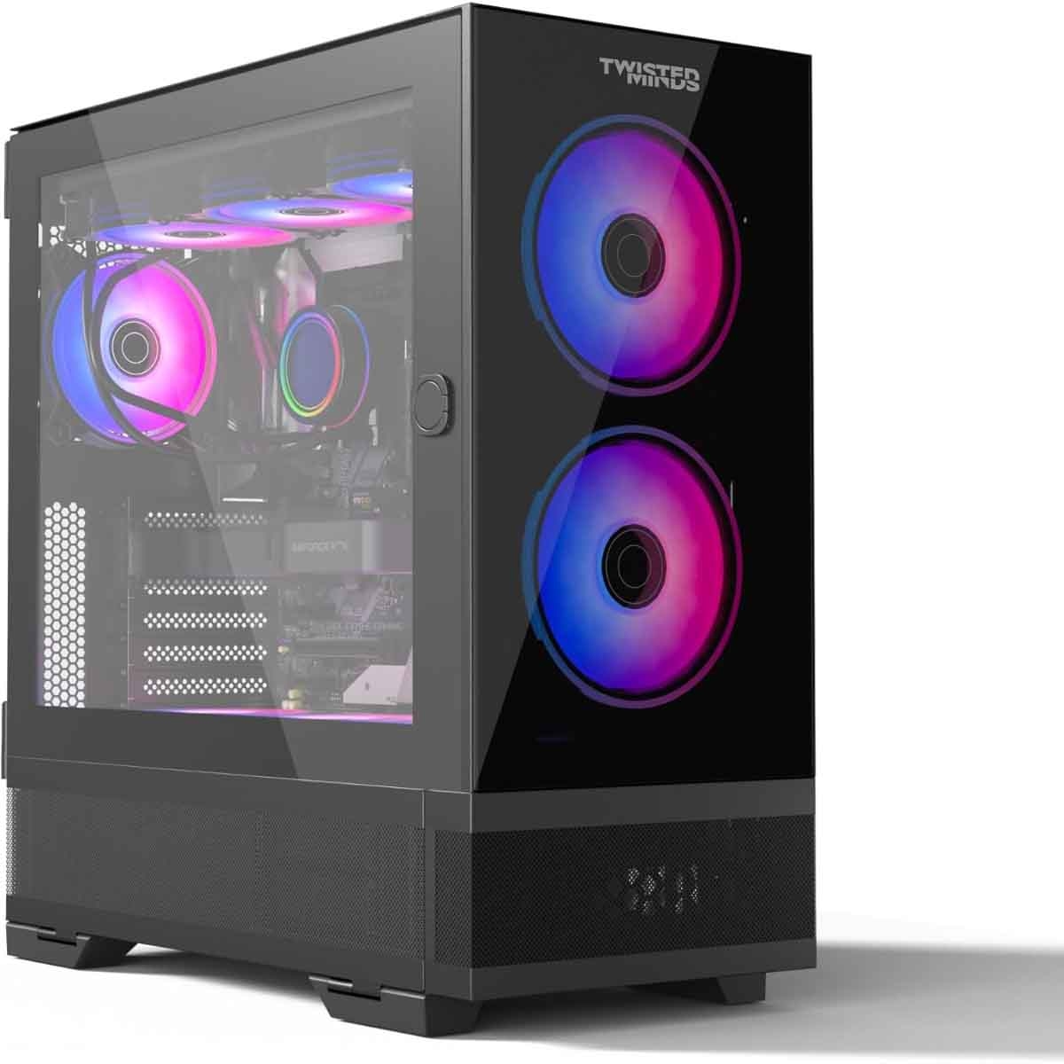 Twisted Minds Black Minimalist-04 Mid-Tower Gaming PC Case