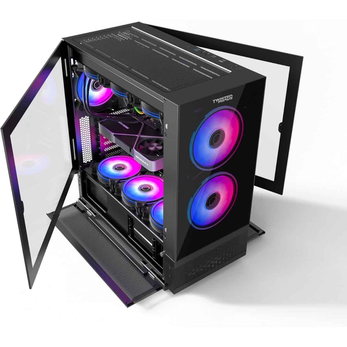 Twisted Minds Black Minimalist-04 Mid-Tower Gaming PC Case