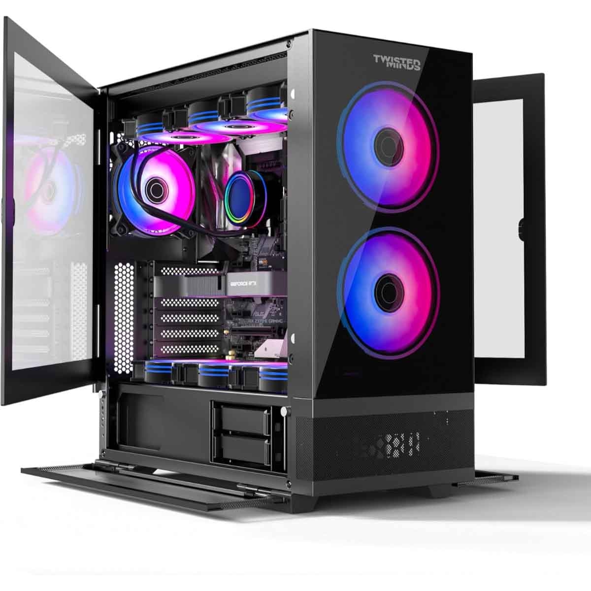 Twisted Minds Black Minimalist-04 Mid-Tower Gaming PC Case