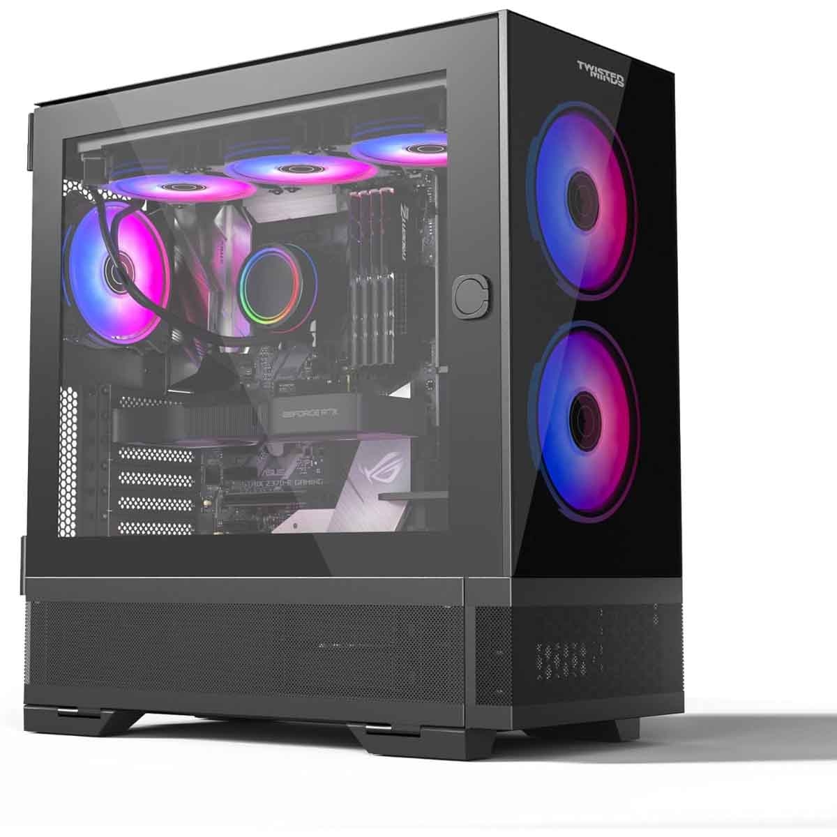 Twisted Minds Black Minimalist-04 Mid-Tower Gaming PC Case