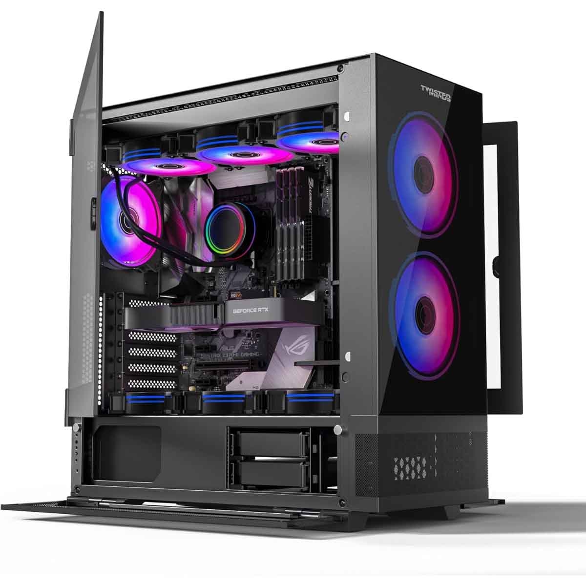 Twisted Minds Black Minimalist-04 Mid-Tower Gaming PC Case