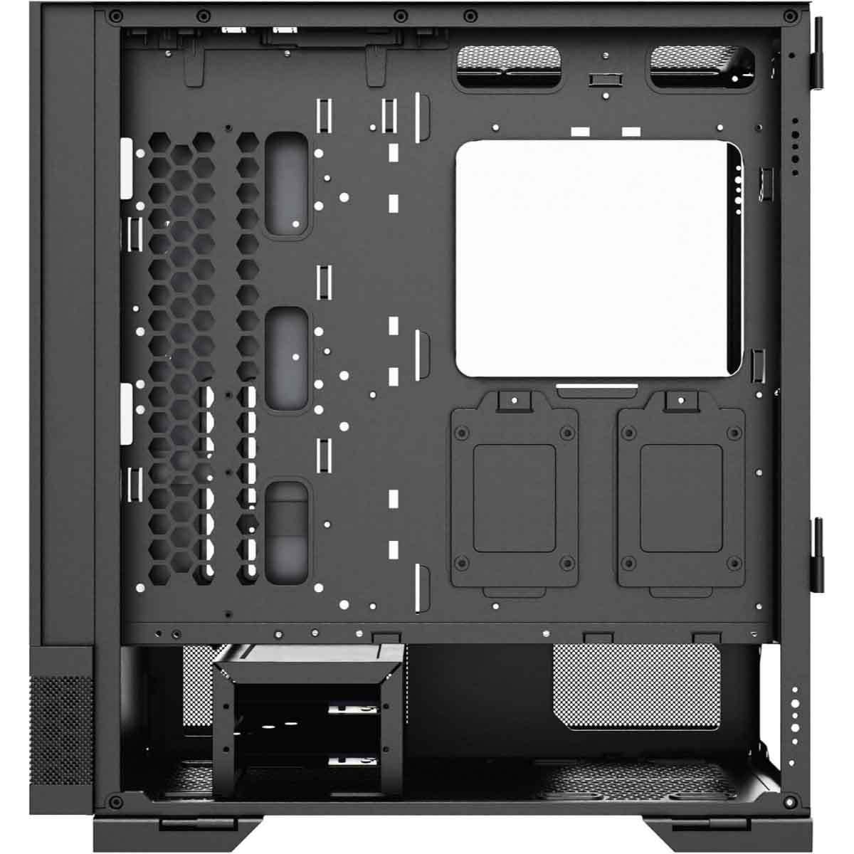 Twisted Minds Black Minimalist-04 Mid-Tower Gaming PC Case