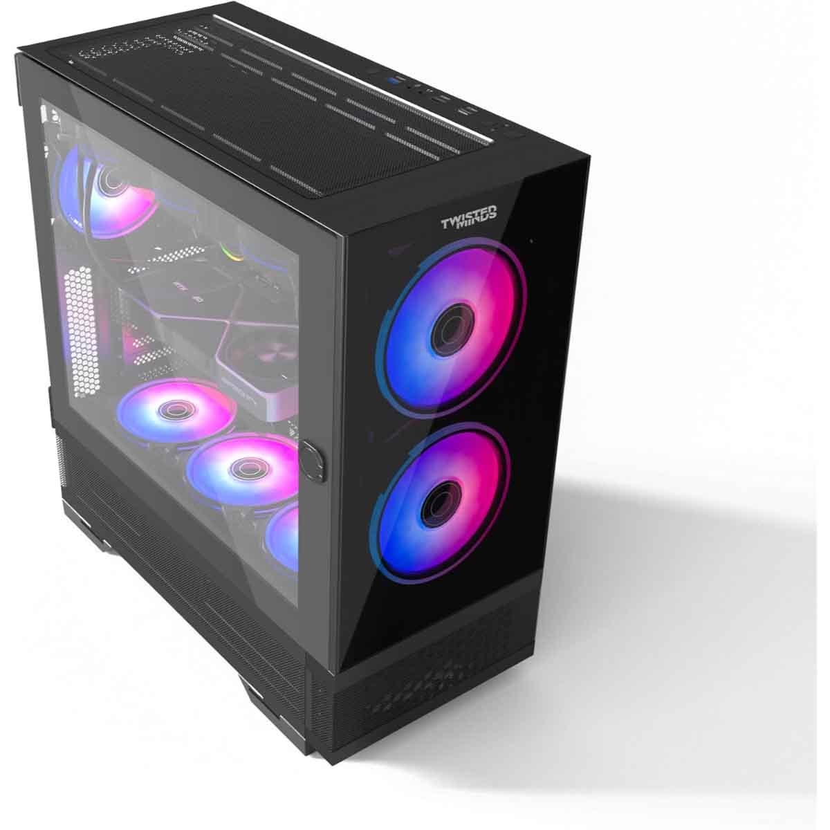 Twisted Minds Black Minimalist-04 Mid-Tower Gaming PC Case