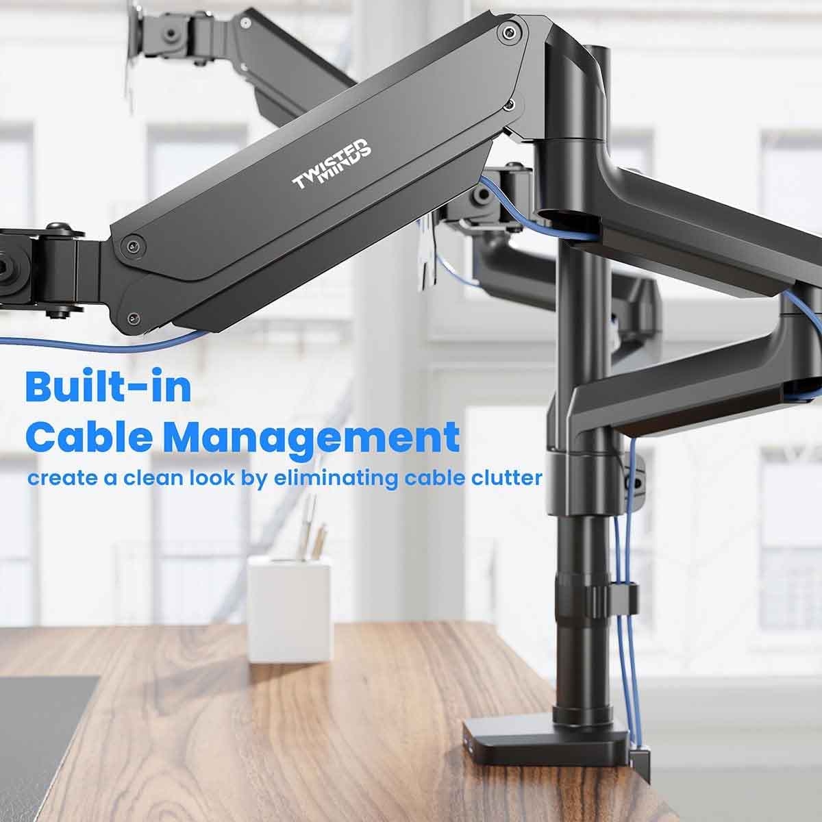 Twisted Minds Premium Triple Monitor Aluminum Arm Stand