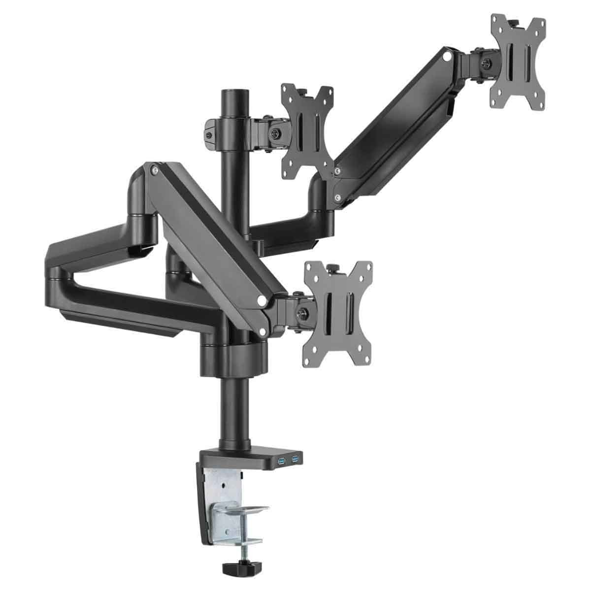 تويستد مايندز حامل أذرع ثلاث شاشات بريميوم ألمنيوم بنظام غاز