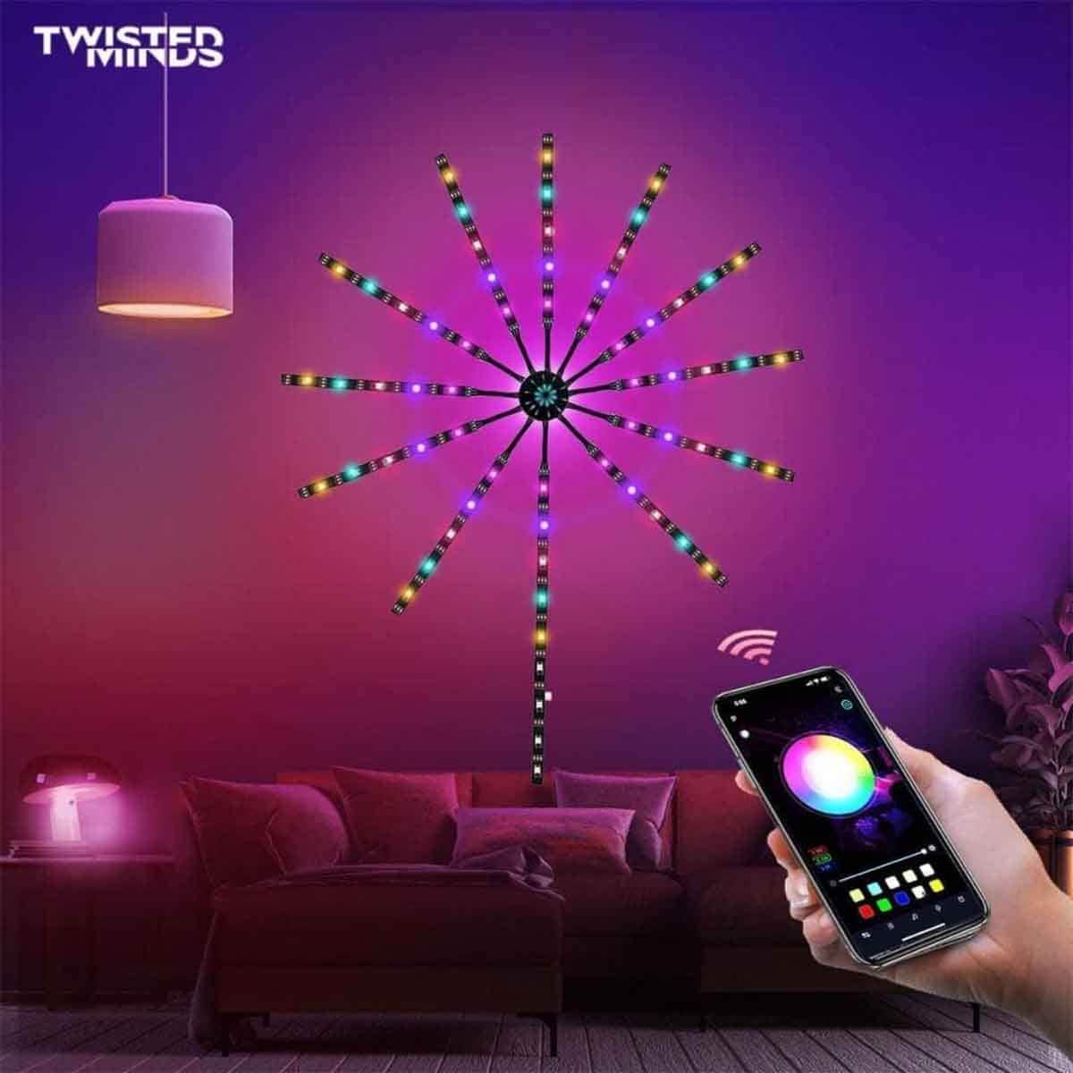 تويستد مايندز شريط إضاءة موسيقي LED RGB فاير وورك
