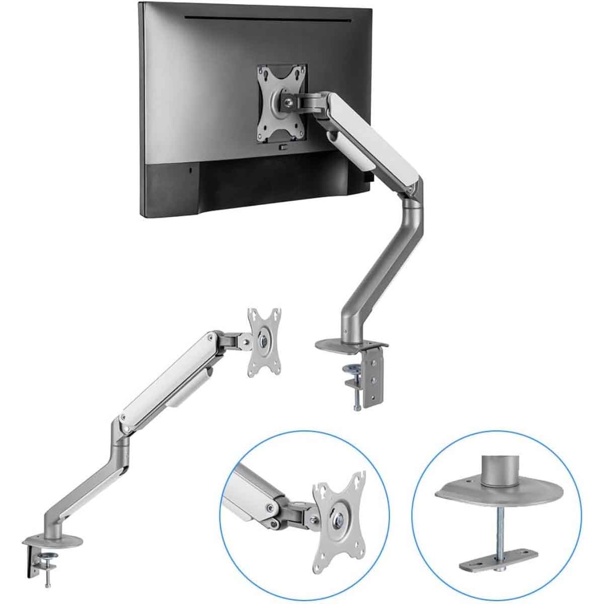 Twisted Minds Single Monitor Aluminum Slim Mechanical Spring Arm Stand