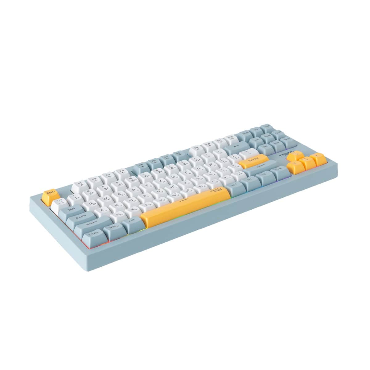 Twisted Minds Spectrum Series 80% Gasket English/Arabic Wired Membrane Gaming Keyboard
