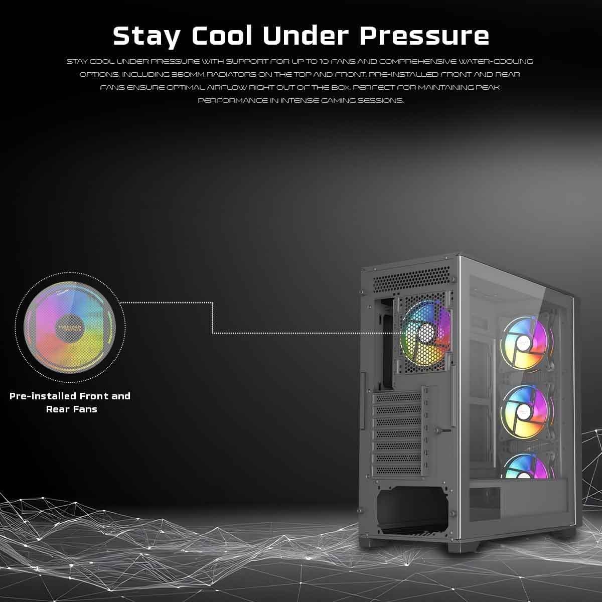 تويستد مايندز ستورم رايدر-04 أسود كيس كمبيوتر ألعاب متوسط الحجم