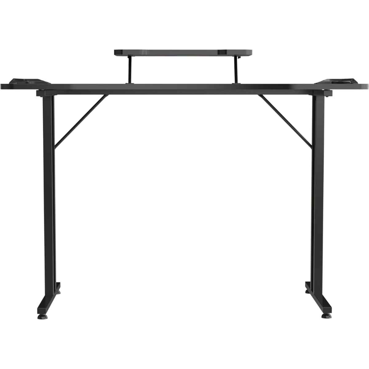 تويستد مايندز مكتب ألعاب RGB بسطح مزدوج بشكل حرف T