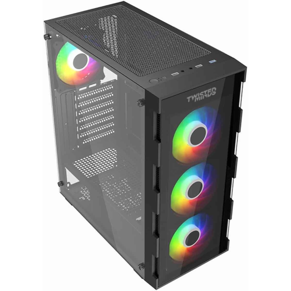 Twisted Minds Black Titan Mid-Tower Gaming PC Case