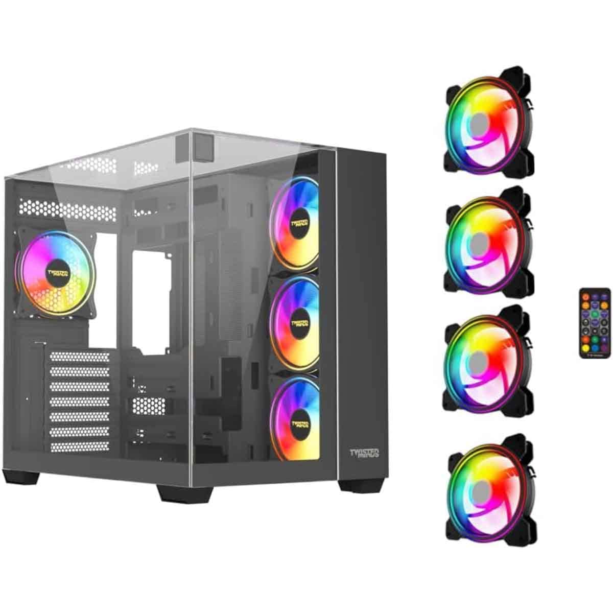 Twisted Minds Black Warden Rider Mid-Tower Gaming PC Case