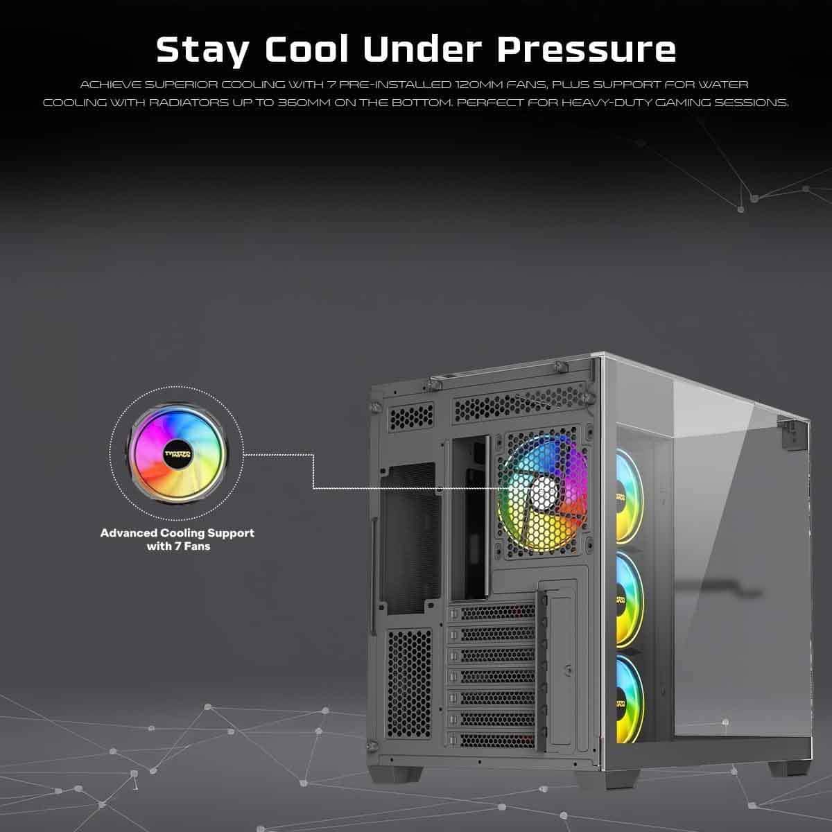 Twisted Minds Black Warden Rider Mid-Tower Gaming PC Case