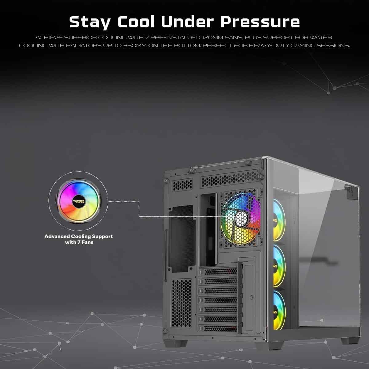 Twisted Minds Black Warden Rider Mid-Tower Gaming PC Case