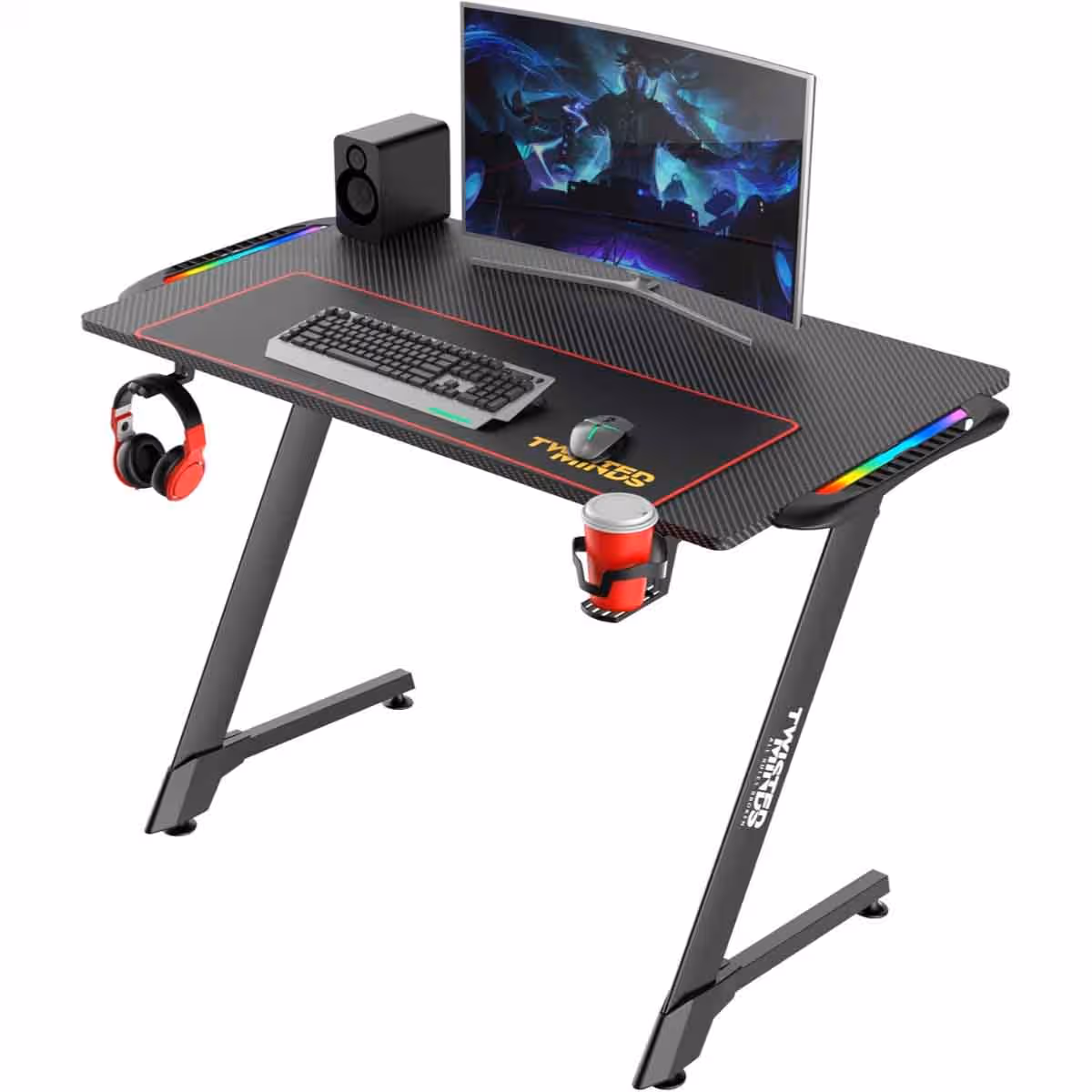 Twisted Minds Z Shaped RGB Gaming Desk