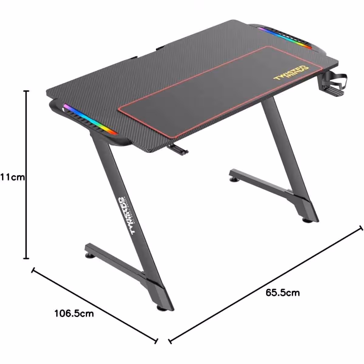 Twisted Minds Z Shaped RGB Gaming Desk