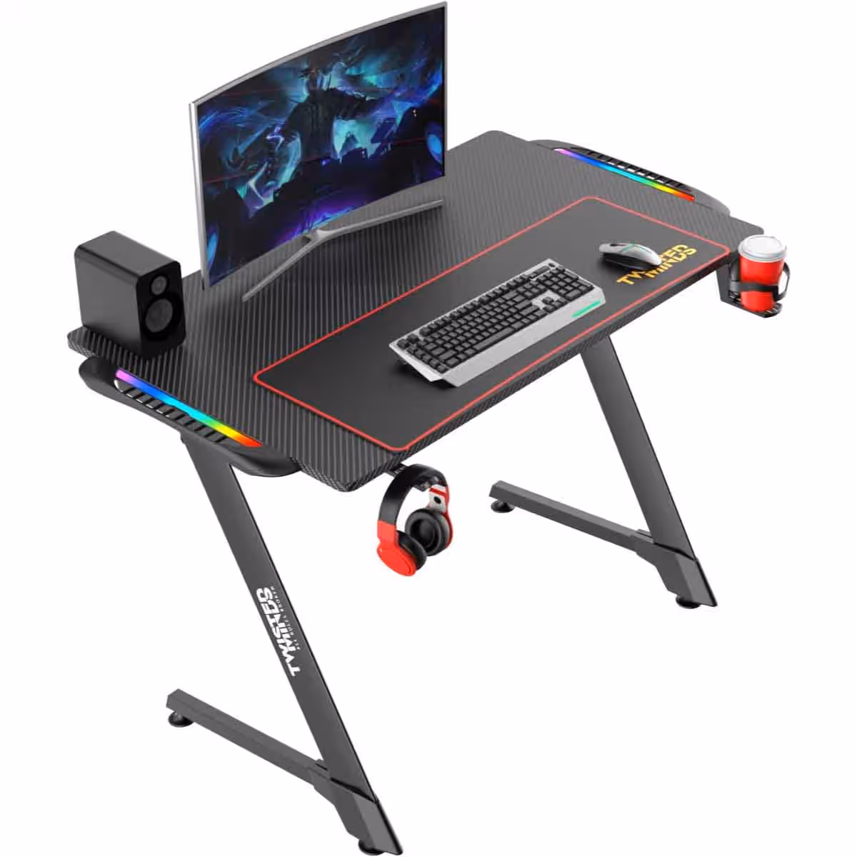 Twisted Minds Z Shaped RGB Gaming Desk