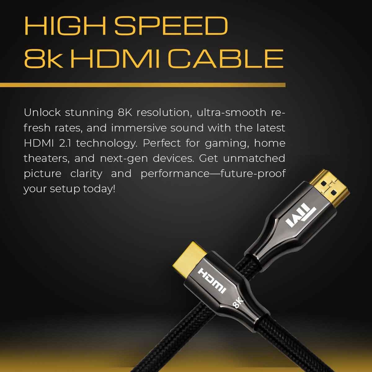 Twisted Minds Zinc Alloy 8K HDMI Braided Cable