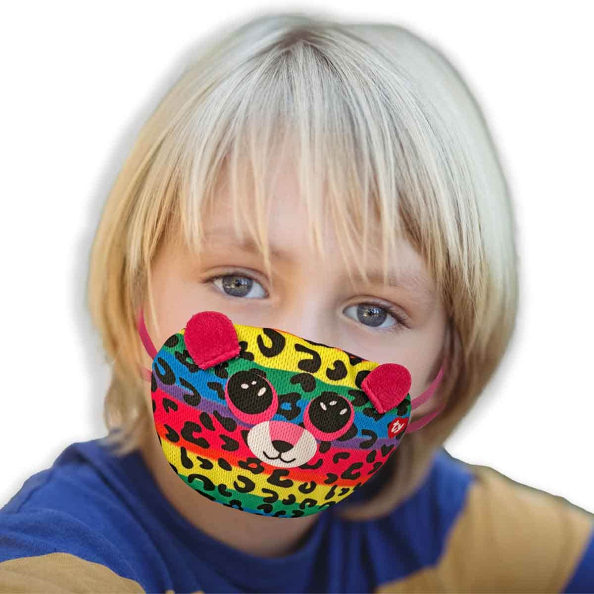 Ty Beanie Boo Leopard Dotty Face Mask Unisex, 3-4 Years