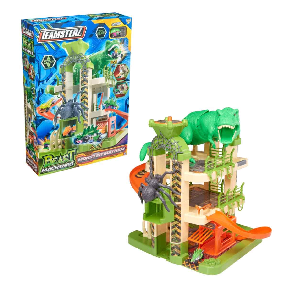 Teamsterz Beast Machine Monster Mayhem & Car Playset Unisex, 3-4 Years
