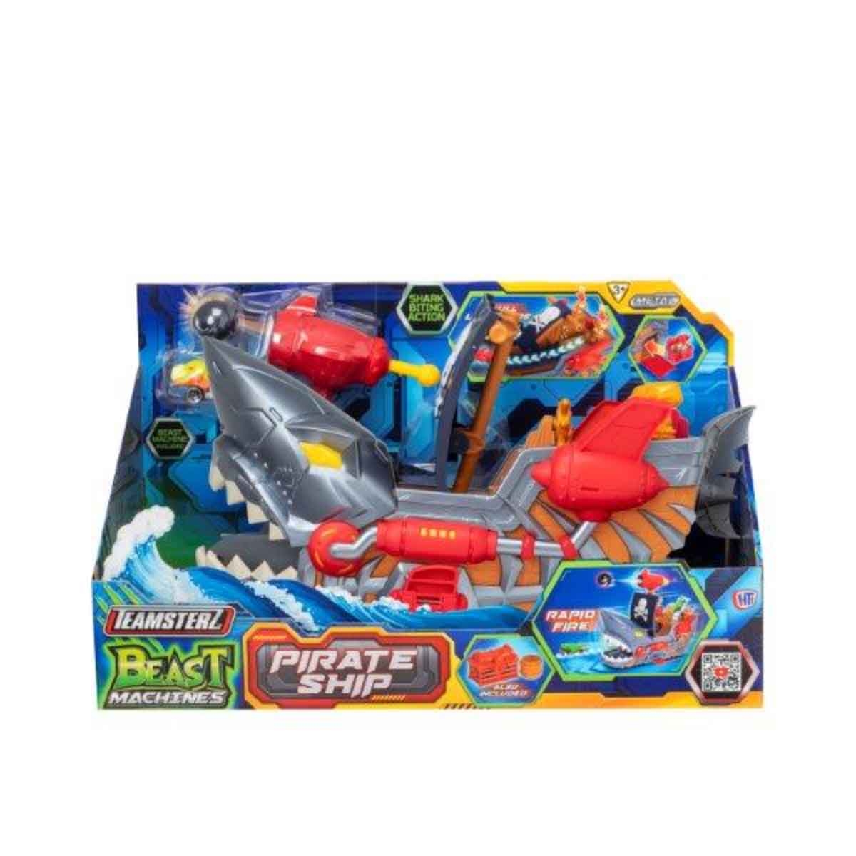 تيمسترز مجموعة بيست ماشين سفينة القراصنة مع سيارة للجنسين، 3-4 سنوات