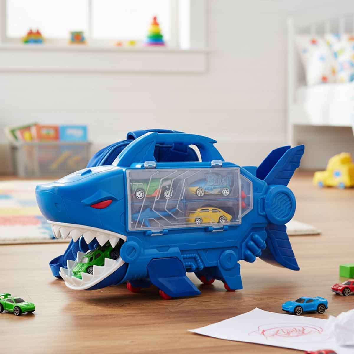 Teamsterz Beats Machines Shark Destroyer with Shark Figures Playset Unisex, 3-4 Years