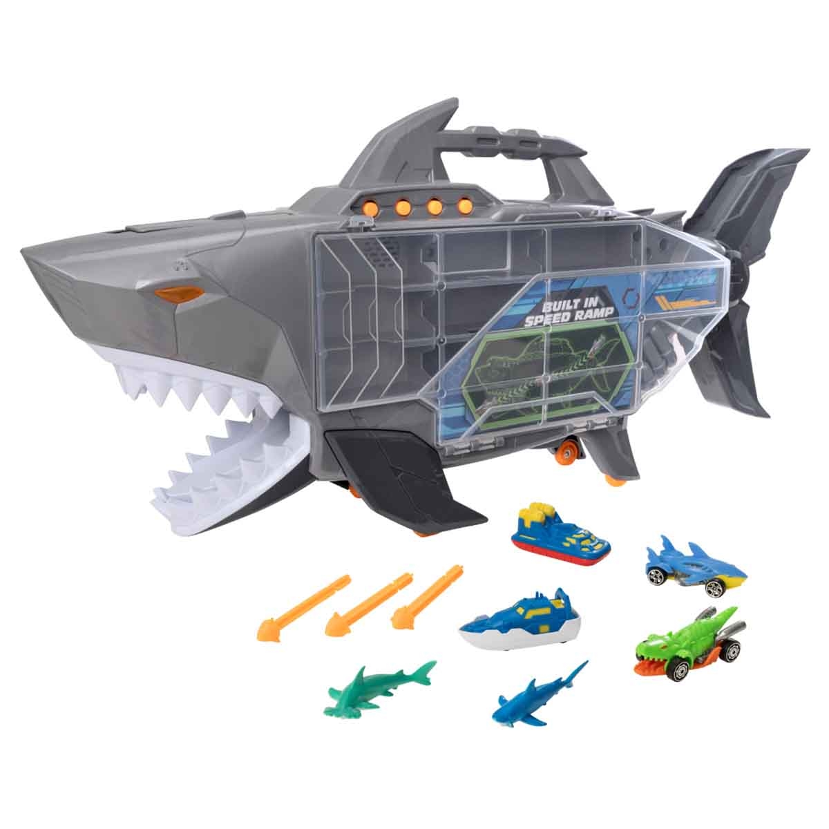 Teamsterz Beast Machine Shark Transporter with Figures & Cars Playset Unisex, 3-4 Years