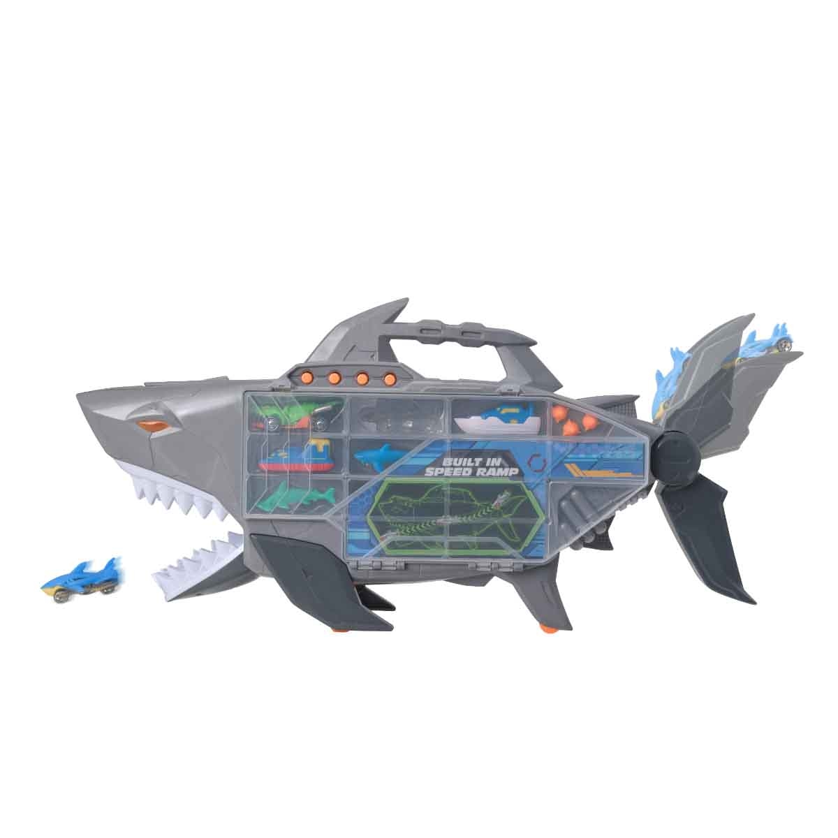 Teamsterz Beast Machine Shark Transporter with Figures & Cars Playset Unisex, 3-4 Years