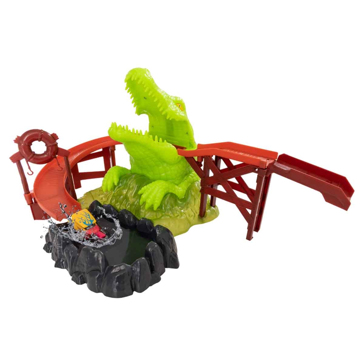 Teamsterz Colour Change Croc Bite & Car Playset Unisex, 3-4 Years