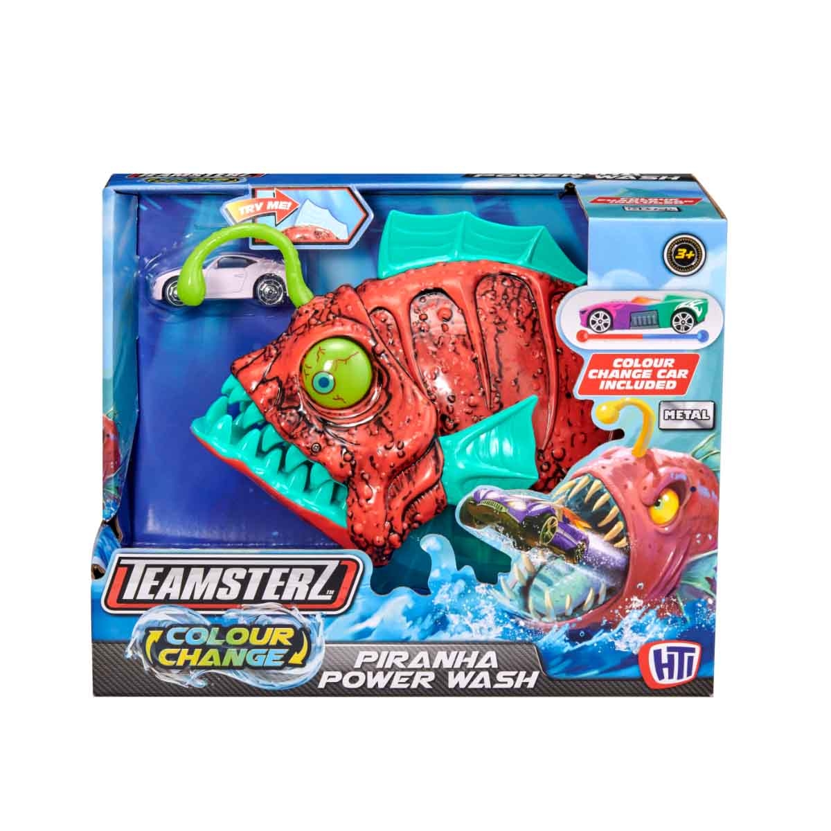 تيمسترز مجموعة غسيل بيرانا متغير اللون مع سيارة للجنسين، 3-4 سنوات