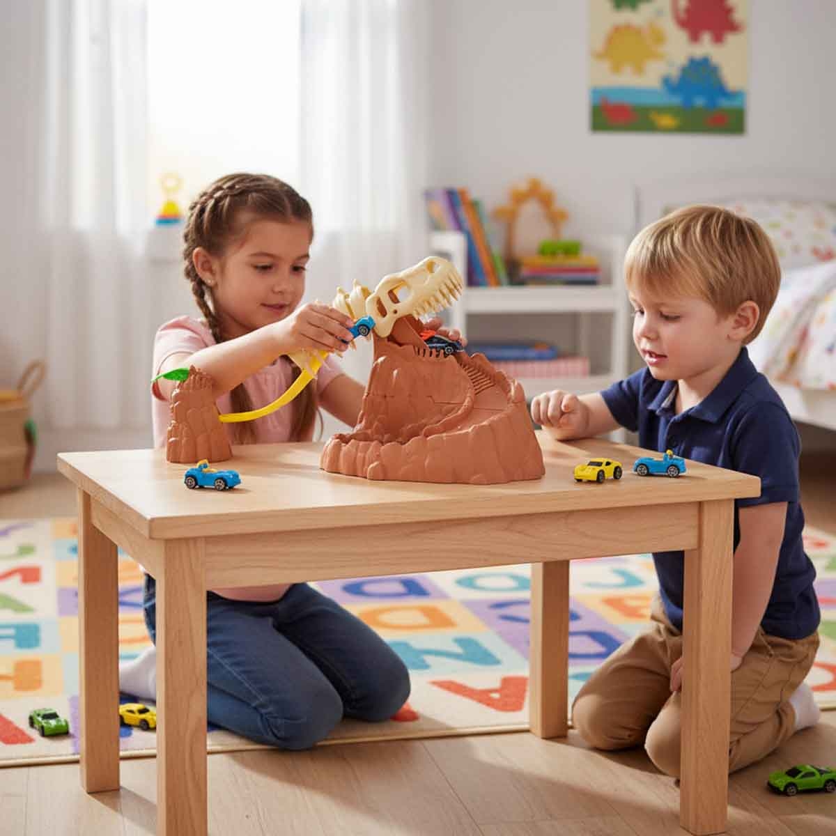 Teamsterz Colour Change Skull Mountain & Car Playset Unisex, 3-4 Years