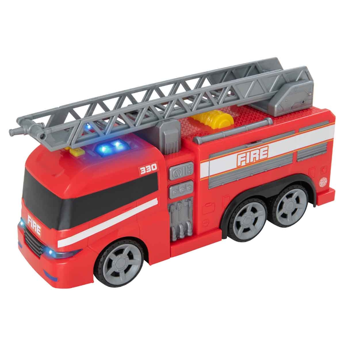 Teamsterz Mighty Machines Light & Sound Fire Engine Vehicle Playset Unisex, 3-4 Years
