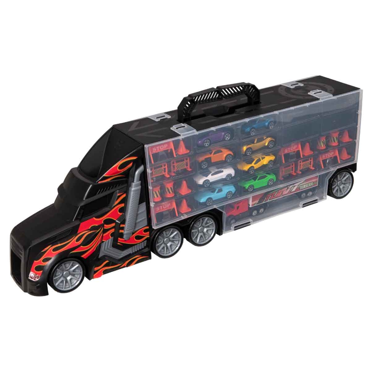 تيمسترز مجموعة ناقلة سيارات مع 8 سيارات للجنسين، 3-4 سنوات