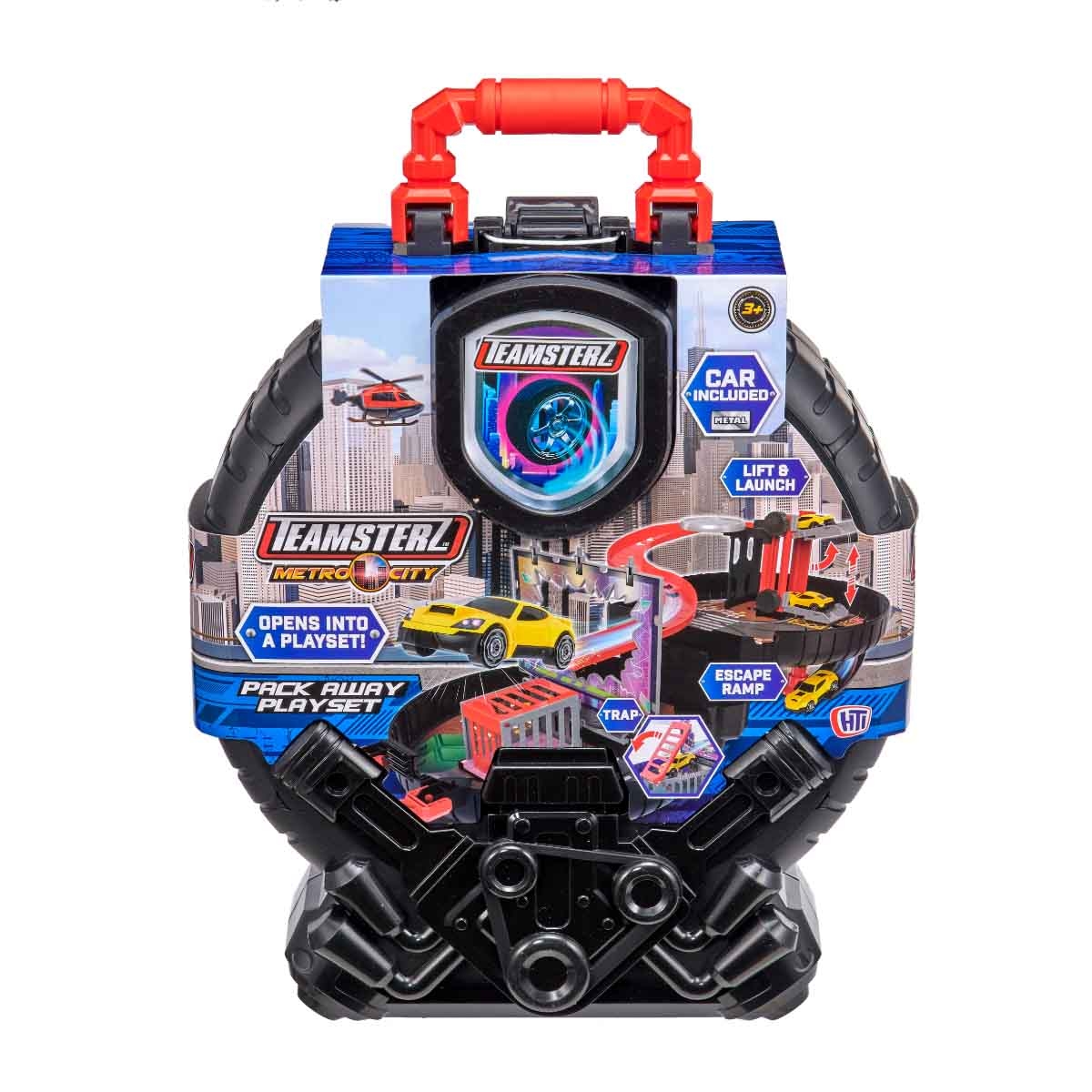 Teamsterz Metro City Packaway Wheel & Car Playset Unisex, 3-4 Years