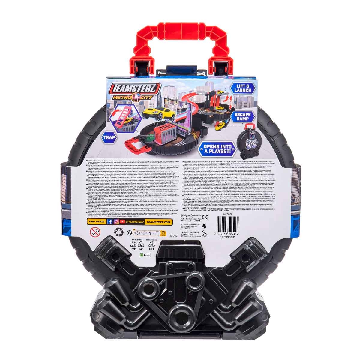 Teamsterz Metro City Packaway Wheel & Car Playset Unisex, 3-4 Years