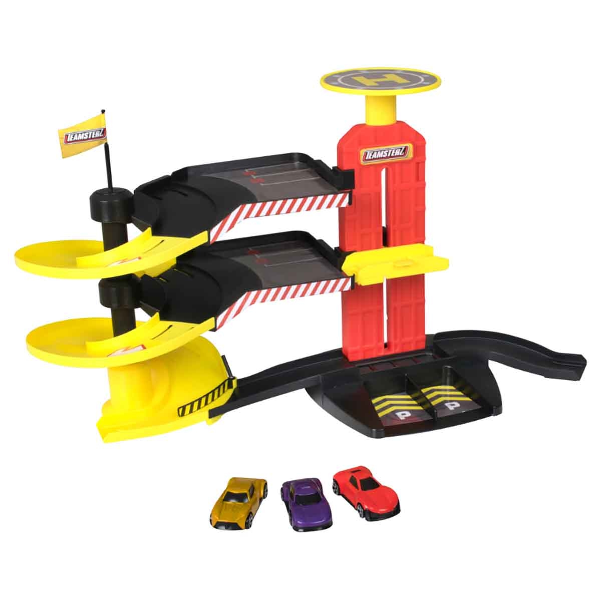 Teamsterz Metro City Park & Drive with 3 Cars Playset Unisex, 3-4 Years
