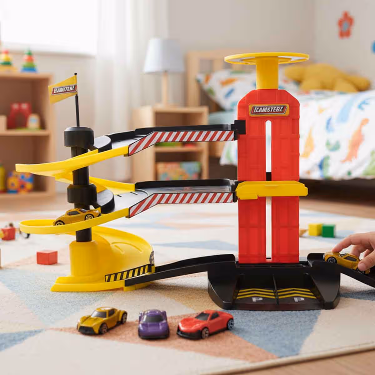 Teamsterz Metro City Park & Drive with 3 Cars Playset Unisex, 3-4 Years