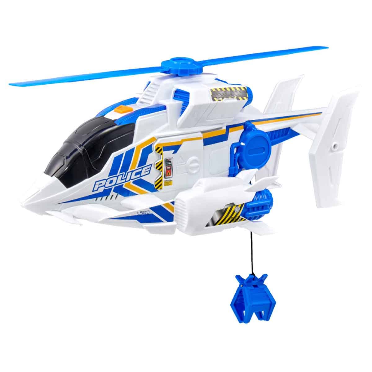 Teamsterz Mean Machines Police Helicopter Playset Unisex, 3-4 Years